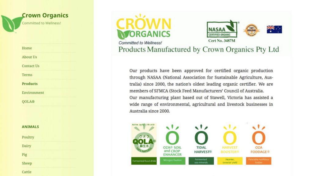 Crown organics