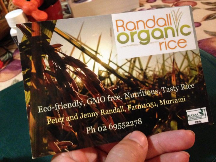 Randall Organic Rice